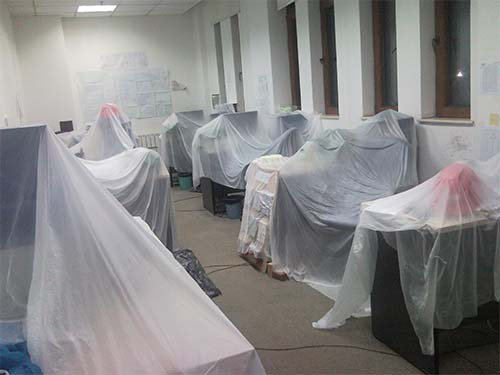 辦公室氣霧霧化噴灑遮蓋